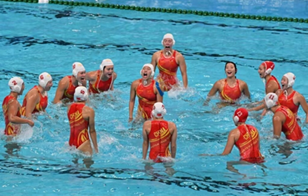 大運(yùn)會(huì)女子水球決賽，中國隊(duì)?wèi)?zhàn)勝意大利隊(duì)奪得金牌
